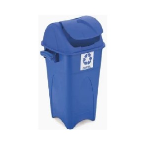 LIXEIRA 60L INJEPLASTEC BASCULANTE AZUL