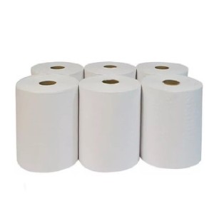 BIA -BOBINA PAPEL TOALHA BRANCO PC.06UN.X200M - S/PICOTE -  REF.030009