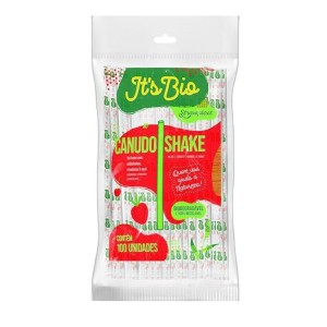 CANUDO BIO SHAKE 8MM PC.C/100UN STRAWPLAST