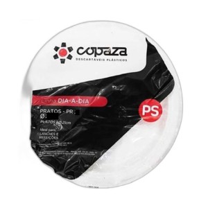 PRATO DESC.15CM - BCO RASO - PC.10UN - COPAZA